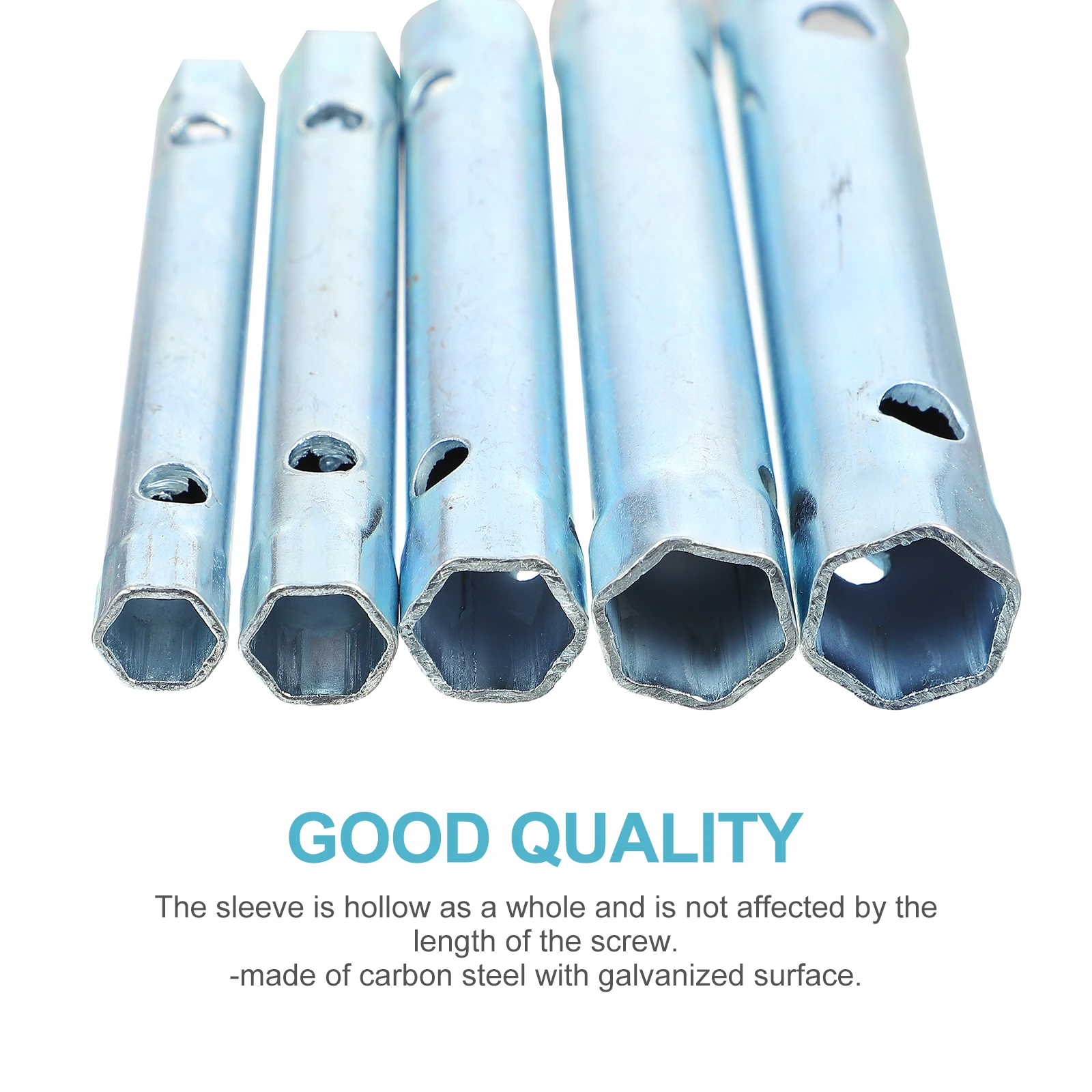 

High carbon Steel Shower Tool Wrench Hollow Sleeve Design Repairing Wrench Set Wall Clothing Galvanized Surface