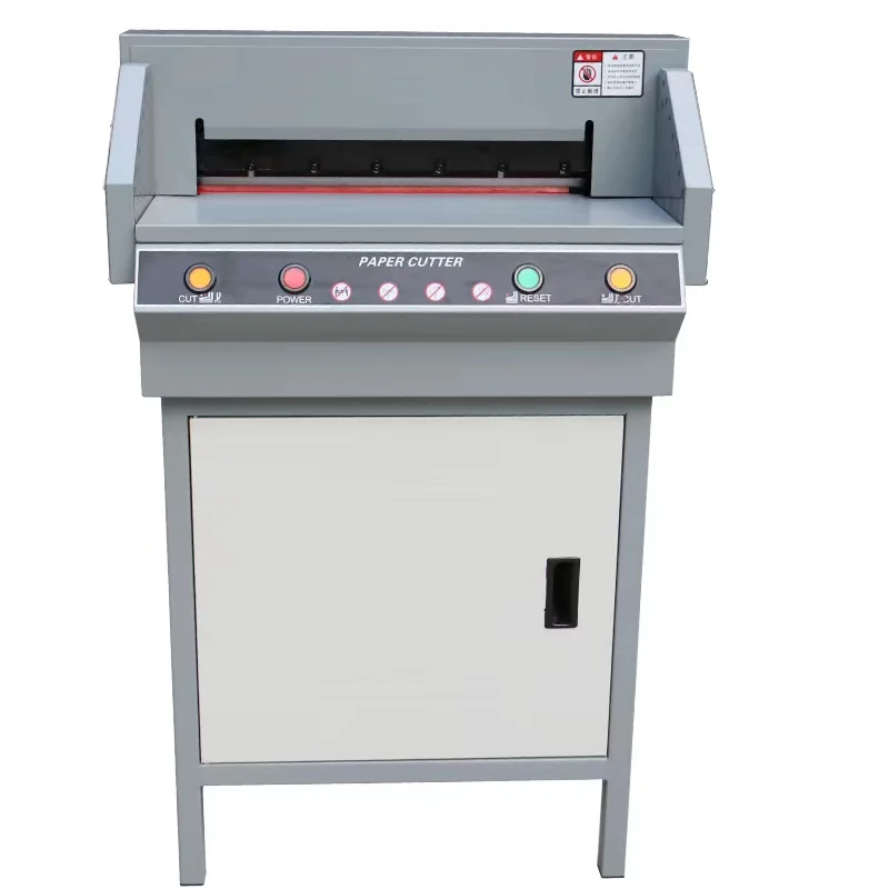 ZEQUAN High Precision Electric Paper Trimmer Guillotine A3 Cutter 450V+ 40mm Cutting Thickness Auto Paper Pressing Manual