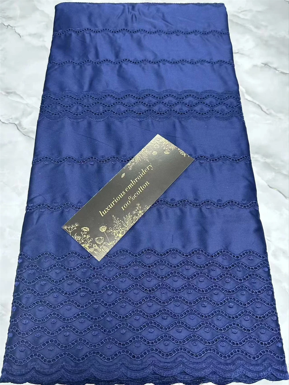 2024 Soft Egyptian Cotton Lace For Men and Women Polished African Voile Fabric High quality 5 yards Nigerian Dubai Couple Swiss