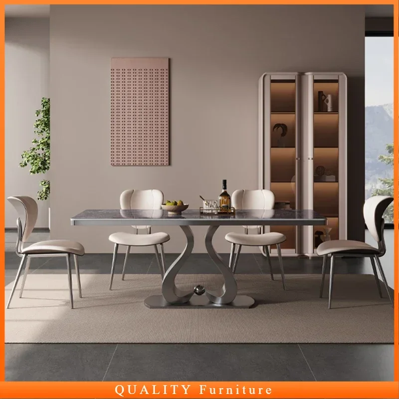 

Деревянный виниловый обеденный стол, современный выдвижной промышленный обеденный стол, ножки, металлические Muebles De Cocina, кухонная мебель