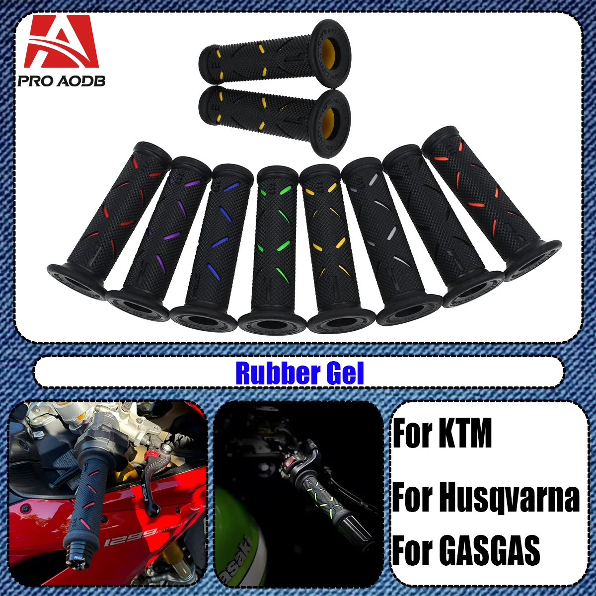 

For Panigale 899 959 1199 1299 V4 V4S V4R V2 MOTO-GP Motorcycle Ducati Supersport950 848EVO/1098/1198 Universal Handle Bar Grips