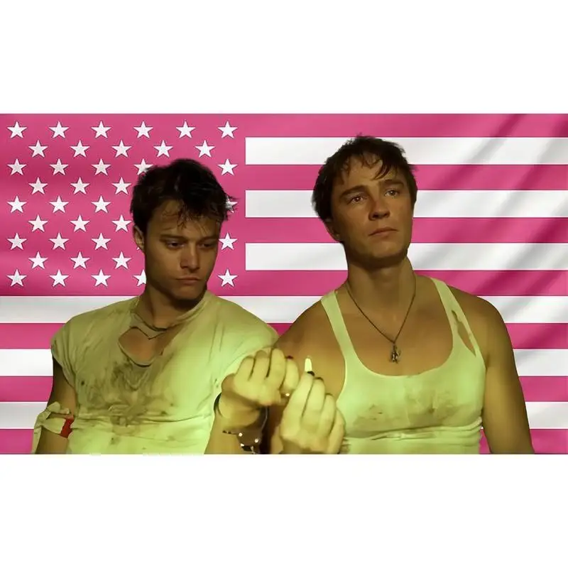 Tapestry Flag Drew JJ Tapestry Pink Rafe America Funny Starkey Cameron Maybank Flag Dormitory, Bedroom and Living Room