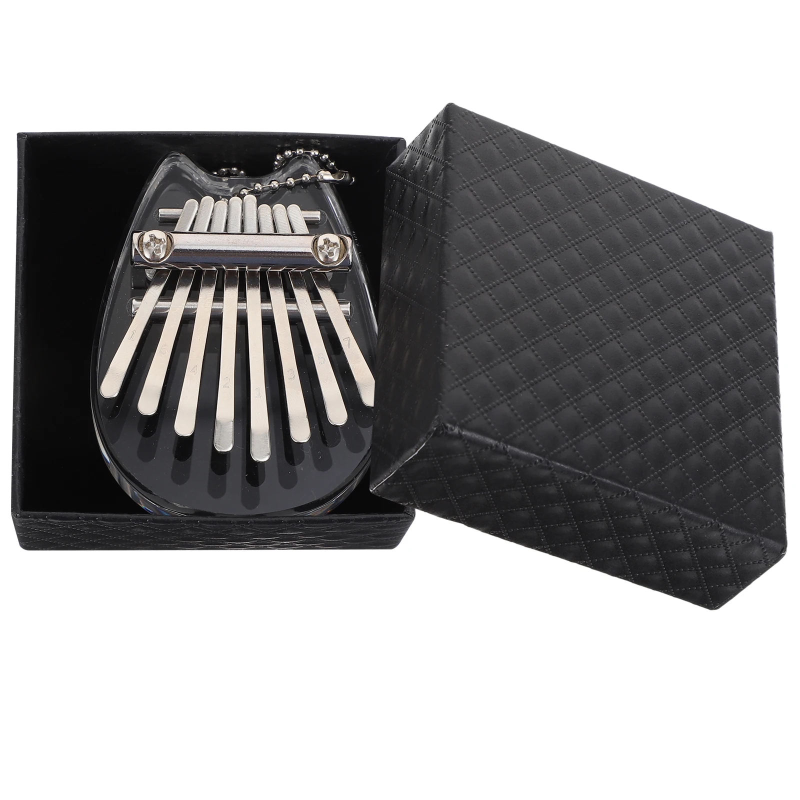 

Mini Thumb Piano Eight Note Keys Portable Mbira Finger Kalimba Musical Clear Instrument