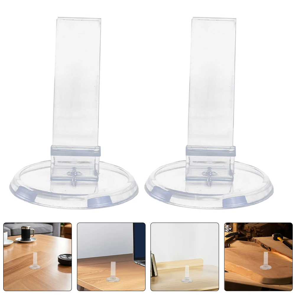 6pcs Acrylic Shoe Display Stand Clear Round Base High Heel Organizer Storage Support For Home Retail Store Use Freestanding