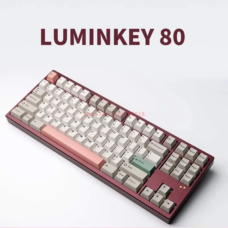 

New Luminkey80 3-Mode Wireless Mechanical Keyboard Kit Aluminum Alloy Anodize Gasket Hot-Swap Rgb Customize Gaming Keyboard Gift