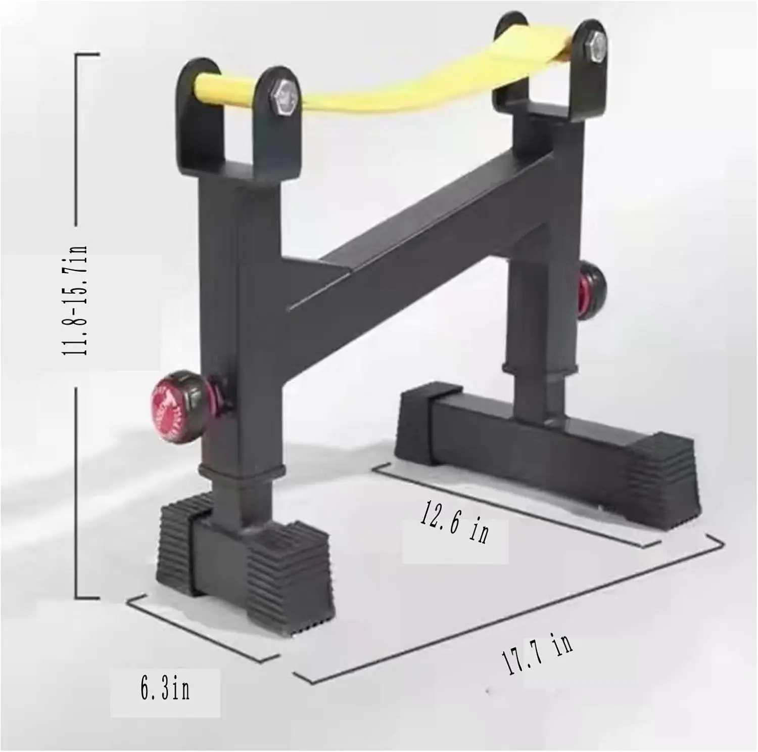 Gym Training, Metal Material, Silver Color, Quiet Deadlift Barbell Elevation Stand for Stable Use