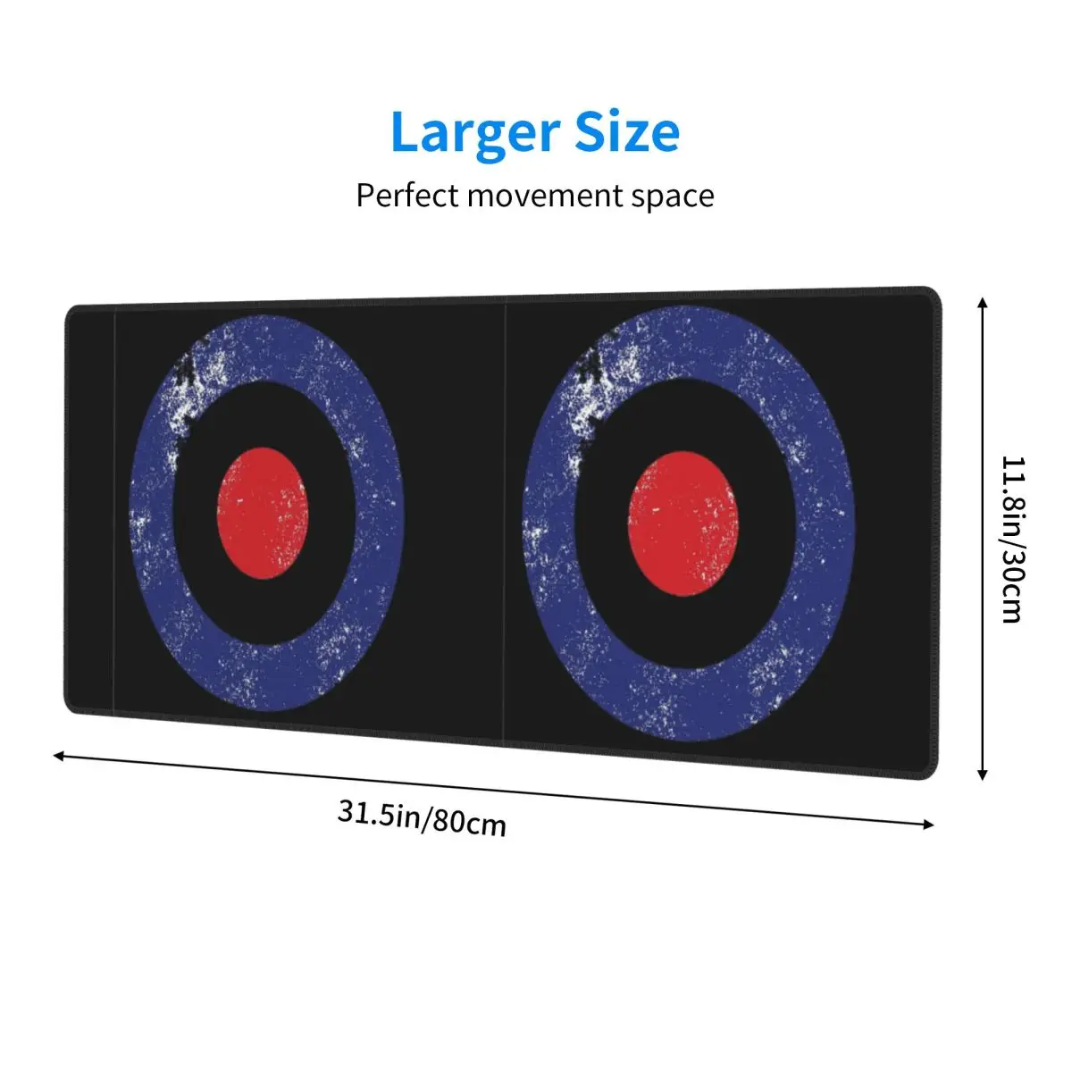 Large Mouse Pad RAF Type D Roundel-Mod Target Gamer PC Laptop Mats Keyboard Carpet Computer Gaming Office Accessories Desk Mat