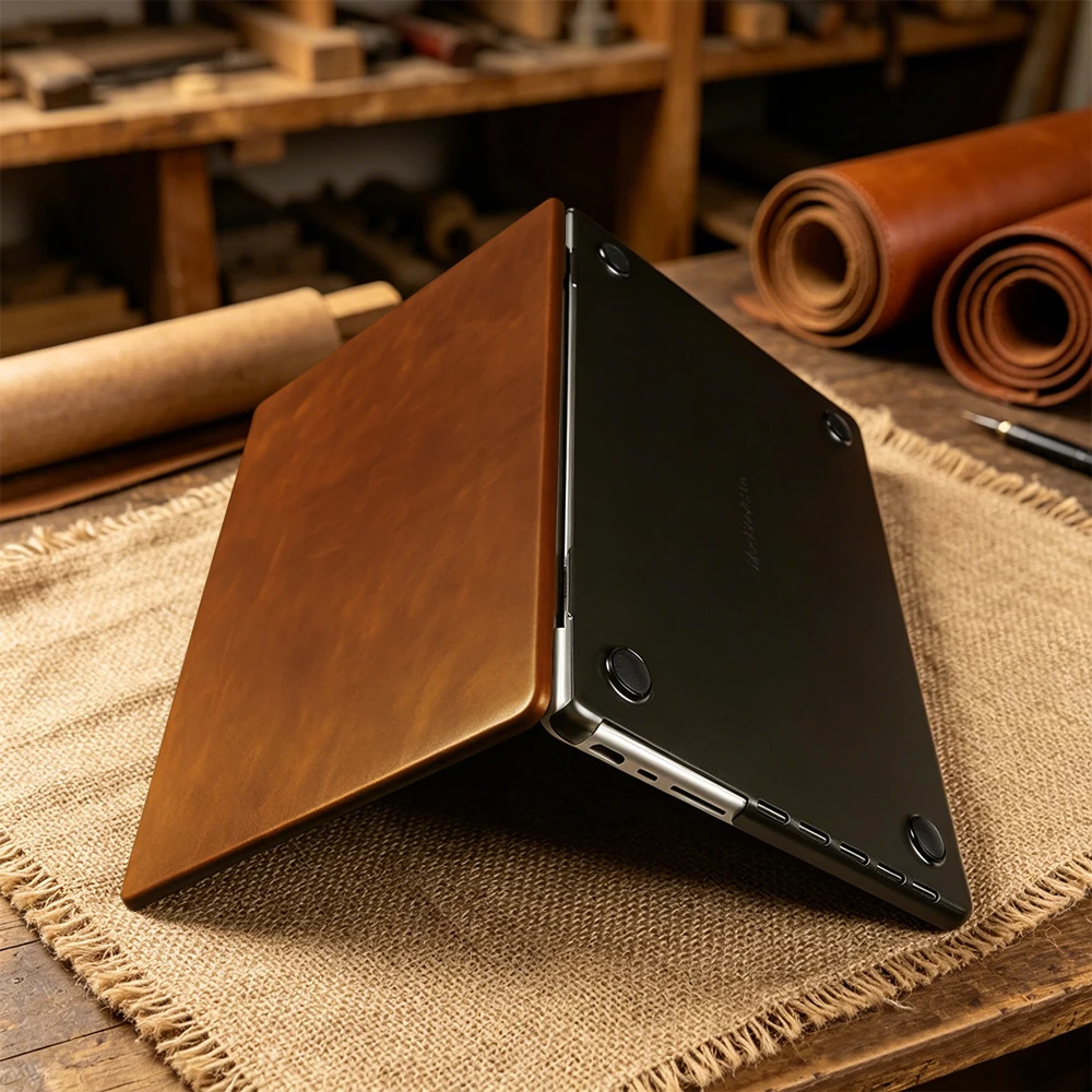 Laptop Bag Leather 15 - Echtleder-Laptop-Hülle für Macbook A18 A3404 Air