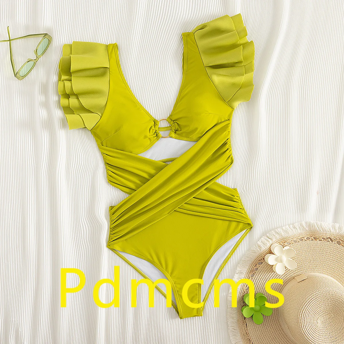

2025 new European and American sexy hollow triangular swimsuit women's high-waisted swimsuit AliExpress