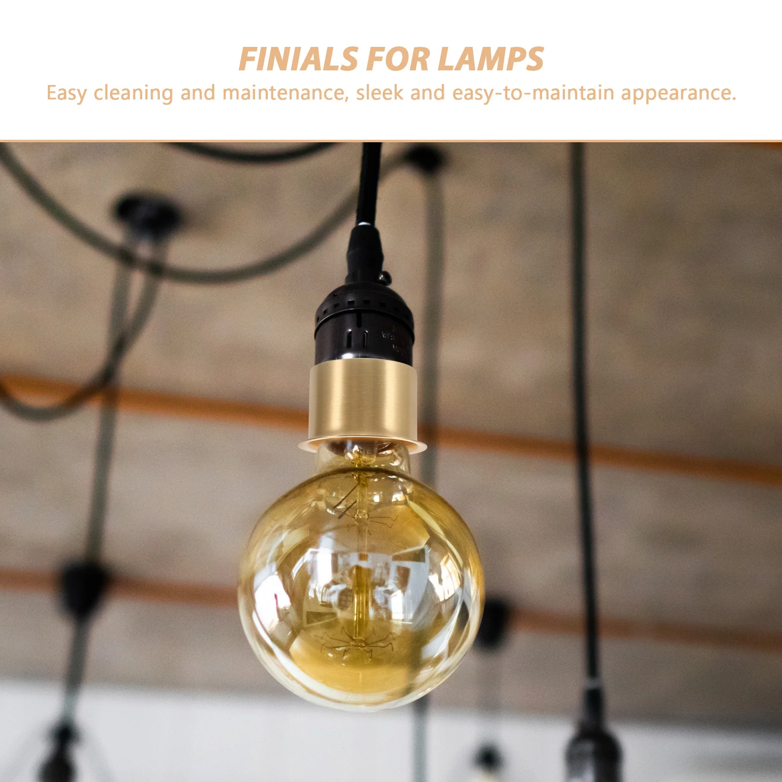 E27 مصباح نهائي قاعدة النحاس الجدول مصباح حامل كوب لأضواء قلادة تركيبات الإضاءة الزخرفية أجزاء Finials للمصابيح #4