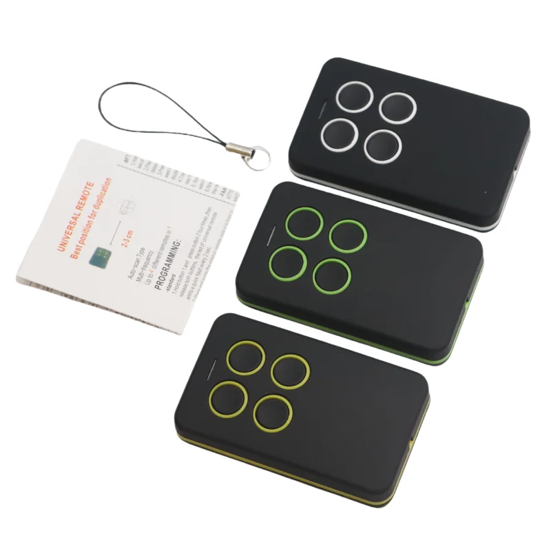 Abridor universal de porta de garagem, 4 botões, controle remoto, clonagem de portão elétrico, duplicador de chave, 286-868mhz