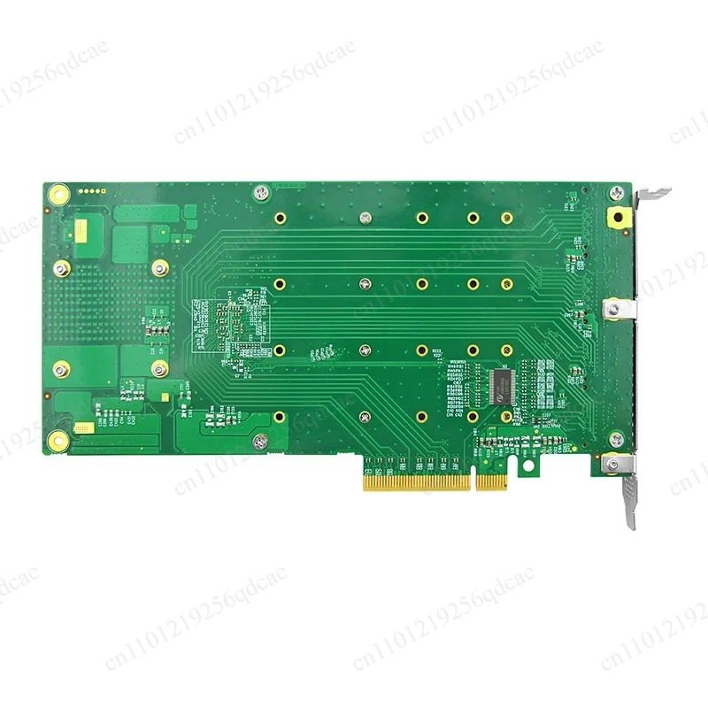 PCIe x8 to 4 Port M.2 M Key NVMe SSD Adapter with PLX 8725 Support 22110mm-