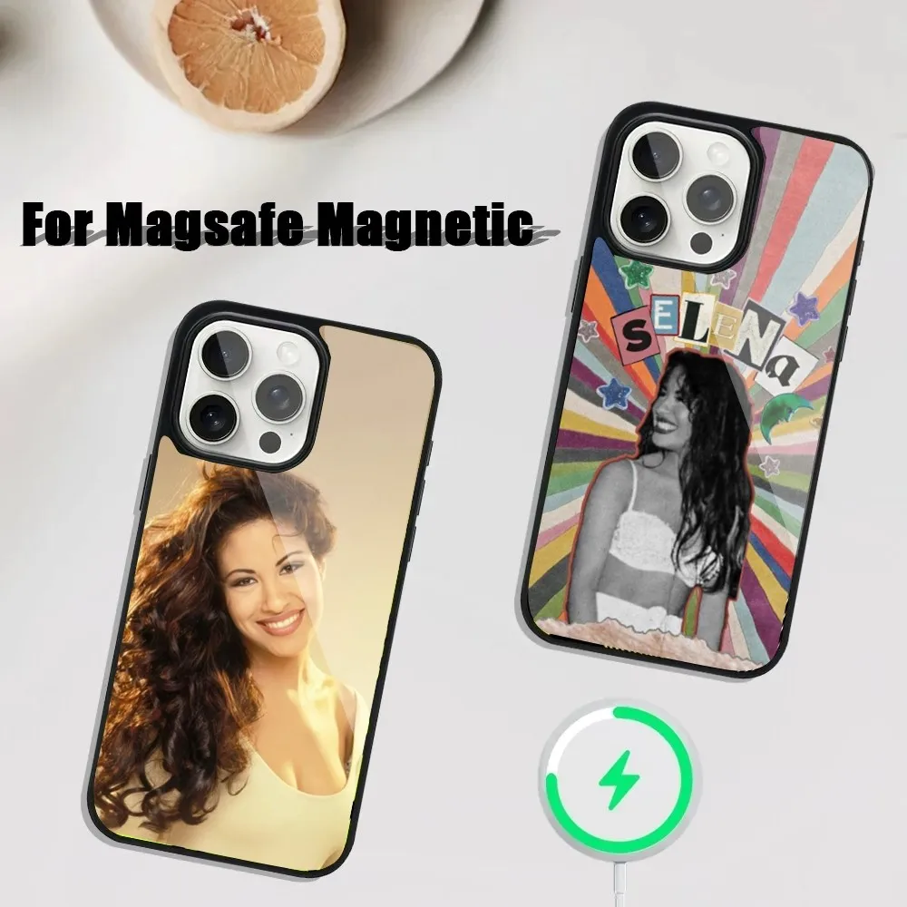 Singer Selena Quintanilla  Phone Case For iPhone 16,15,14,13,12,11,Plus,Pro,Max Mini Magsafe Magnetic Wireless Charging