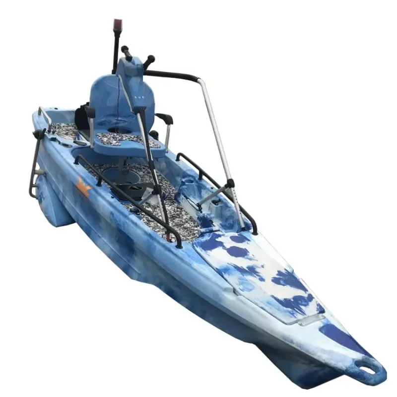 12.5 Ft Pump Jet Motor Boat 130KGS LLDPE Material High Speed Jet Boat for 1 Adult for Leisure Outdoor Activities