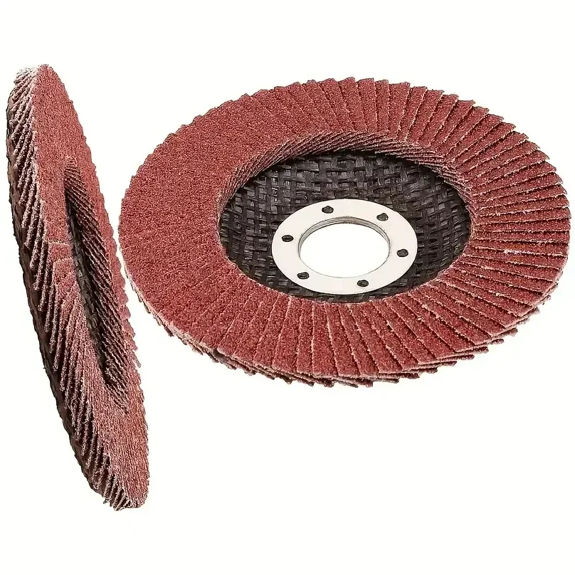 XMSJ 5pc 4.5 Inch Flap Discs 40-120 Grit Grinding Discs 4 1/2 Assorted Sanding Grinding Wheels Aluminum Oxide Abrasives Grind