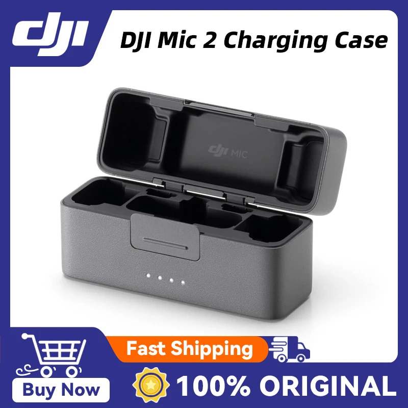 DJI Mic 2 Carregamento Caso Links RX e TX(s) e cargas para chegar a até 18 horas de tempo de operação Acessórios Originais