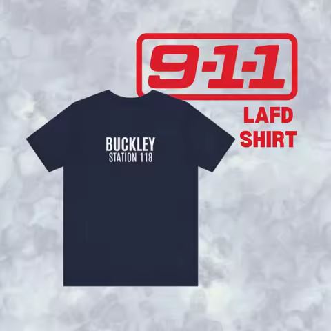 9-1-1 TV Show LAFD T-Shirt Evan Buckley Eddie Diaz Bobby Nash Hen Wilson Chimney Han Shirts Firefighter Tv Show Shirts Fans Gift