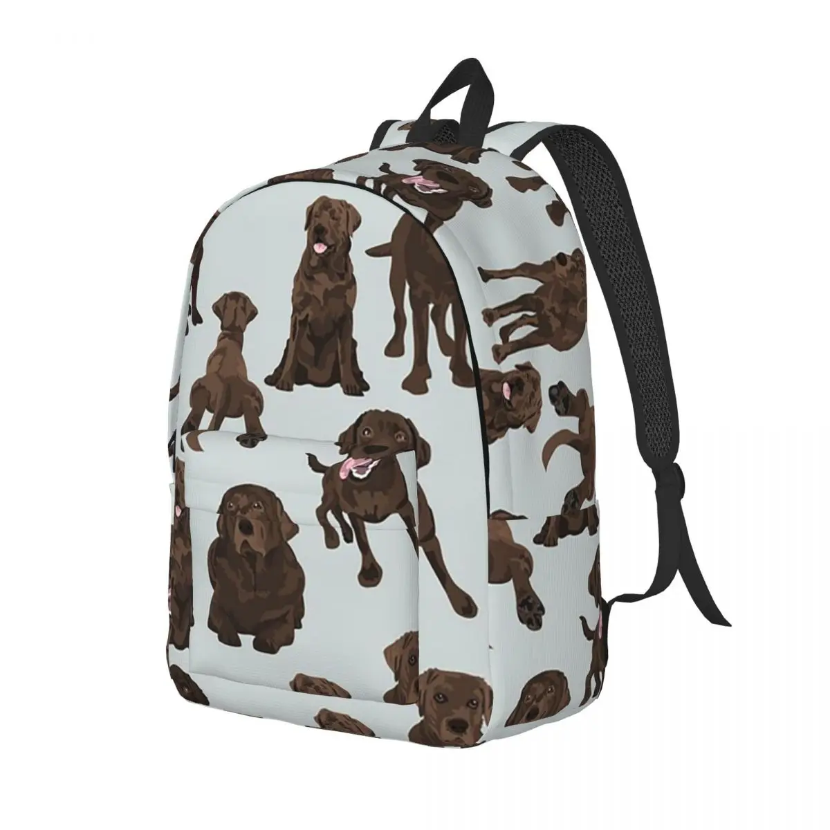Chocolate Labrador Student Backpack School Bag Hiking Travel Daypack for Boys Girls Bookbag Shoulder Bags