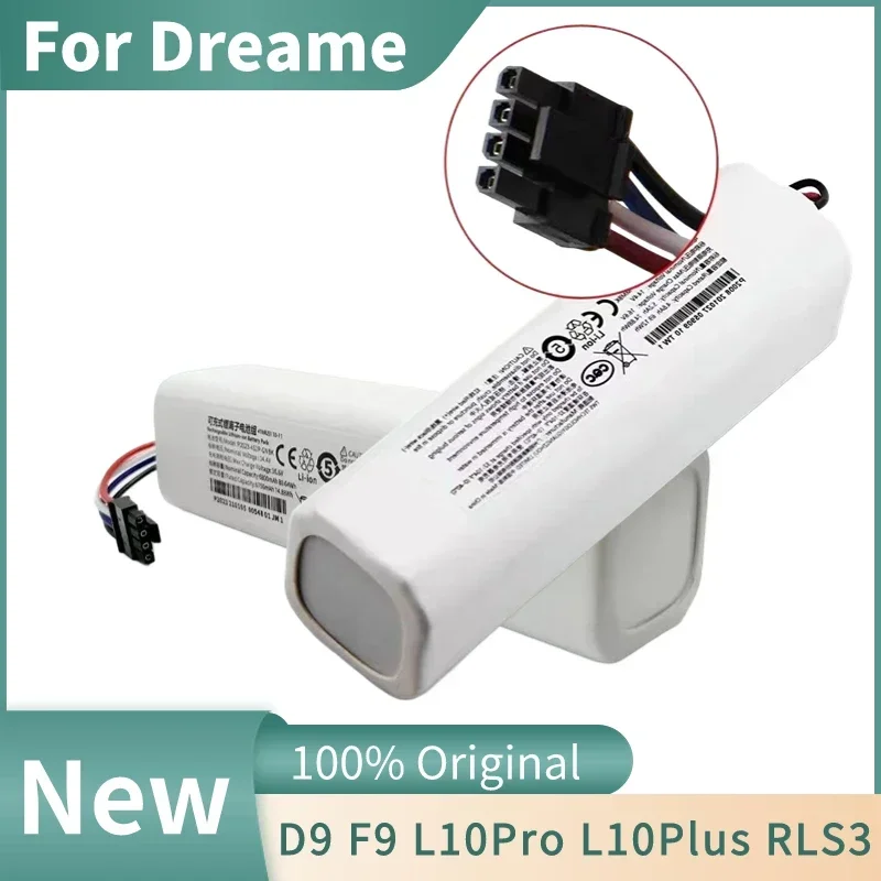 

⚤⚦Original Replacement P2008-4S2P-MMBK Battery For Dreame F9 D9 L10 Pro Plus RLS3 RLS5 RLS5L RLS5D Accessories Parts⚤