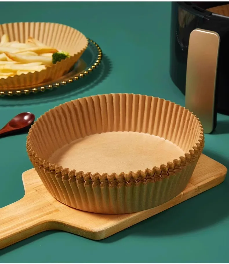 

50/100PCS Air Fryer Parchment Paper Rounds, Non-Stick Baking Paper, Heat Resistant Oven Liners