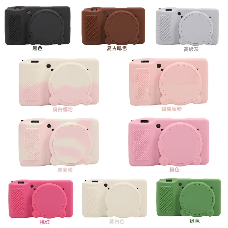 Anti-Drop Soft Silicone Shell，Shockproof Body Protective Bag+Free Tempered Film For Ricoh GR3 GR3X Camera