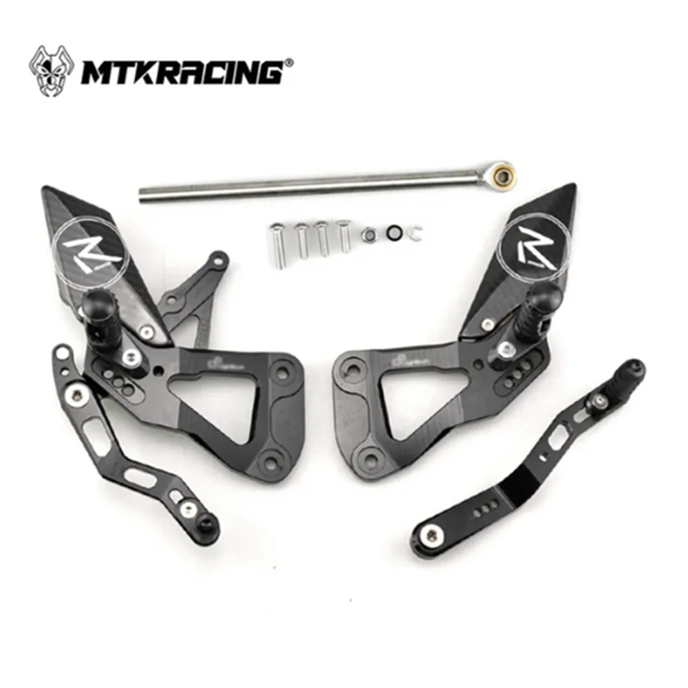 MTKRACING For SUZUKI GSXR 1000 2017-2024 Rear Sets Heighten Pedal Adjustable Rearsets FootPegs Shift Lever Brake