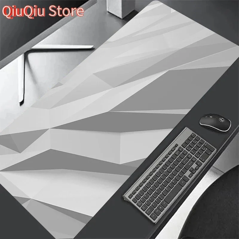 

Black and White Mouse Pad Geometric Gaming Mouse Pad Office Fast Desk Pad Laptop Game Mat Desk Accessories Game Mat Big Carpet