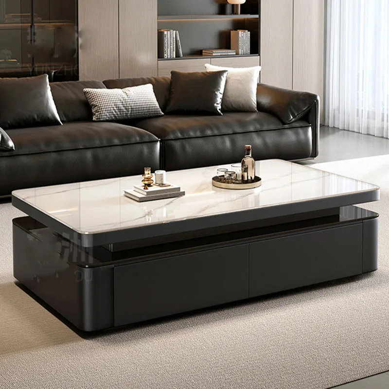 

Moving Storage Coffee Table Luxury Modern Living Room Designer Drawers Writing Side Table Organizer Meubles Trendy Furniture