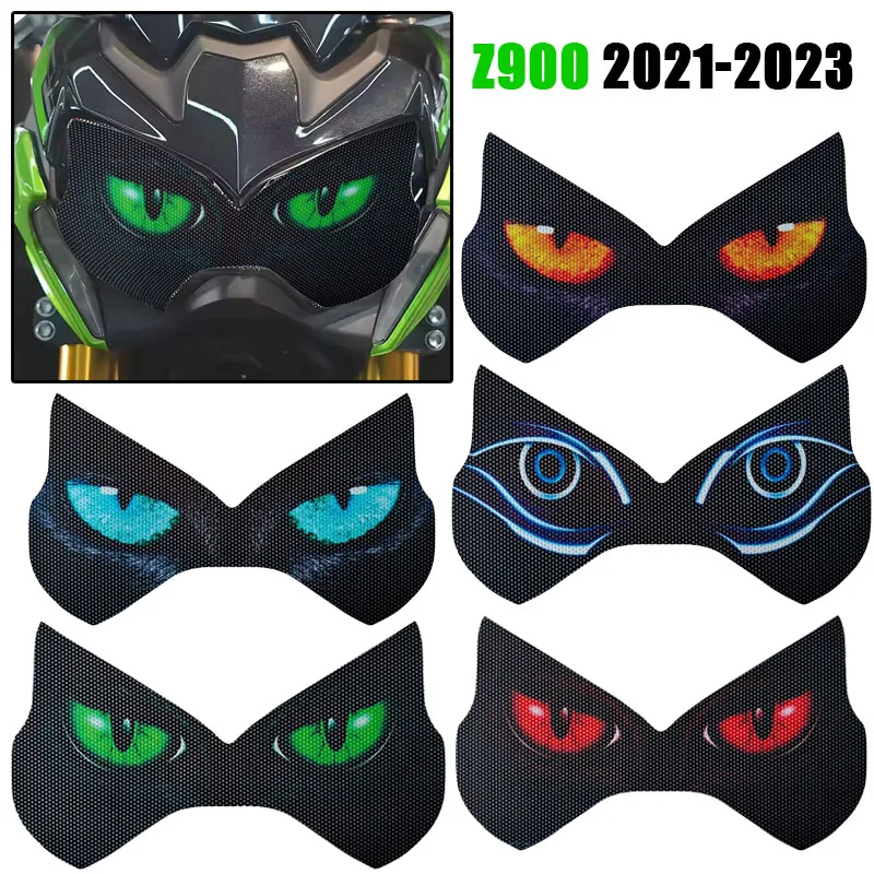 

For Kawasaki Z900 Z 900 2021-2023 Motorcycle Headlight Protector Sticker (Anti-Scratch, HD Light Transmitting, Rally Design)