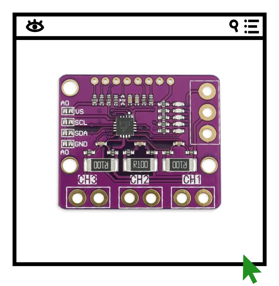 

INA3221 Three way bidirectional low side/high side current/power monitor I2C