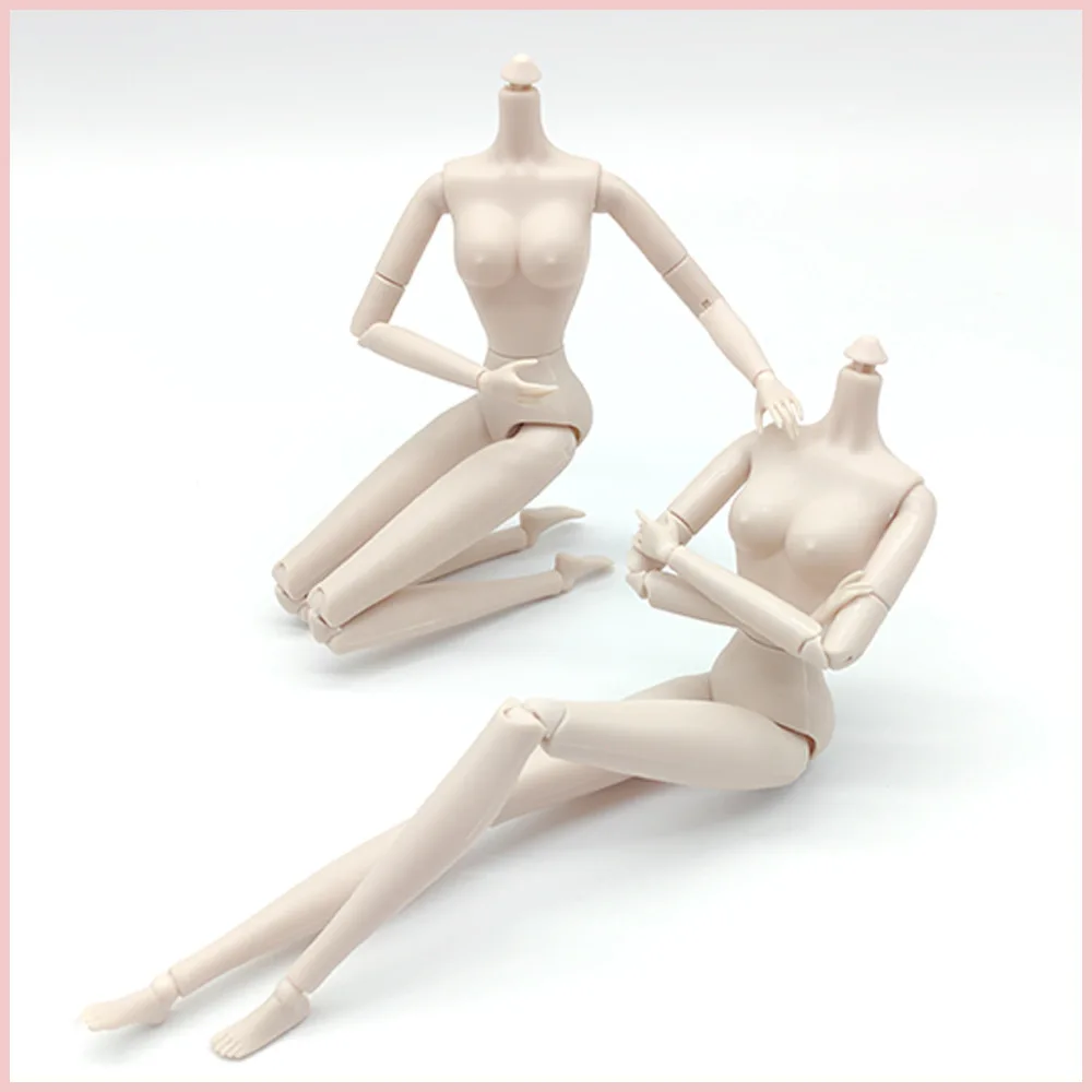 

1pcs New 1/6 Doll Body 28 Joints Movable Nude Body For 30cm Jointed Doll Body Fashion White Skin Doll Figure Model For Girl Toys
