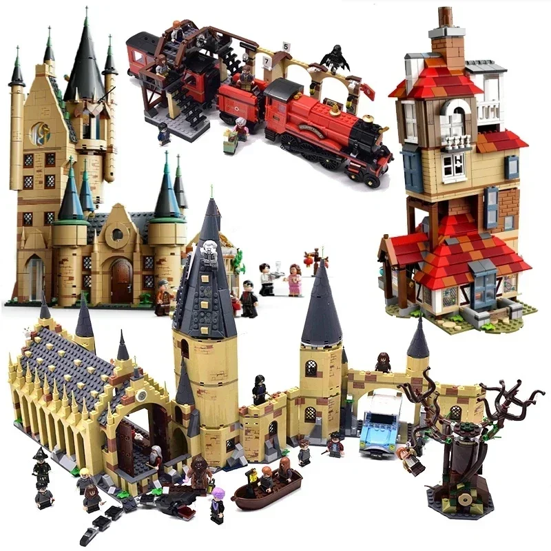 Harris Forbidden Forest Umbridge's Encounter Tower 4 Privet Drive Attack on The Burrow Hedwig Building Blocks Toys Gifts