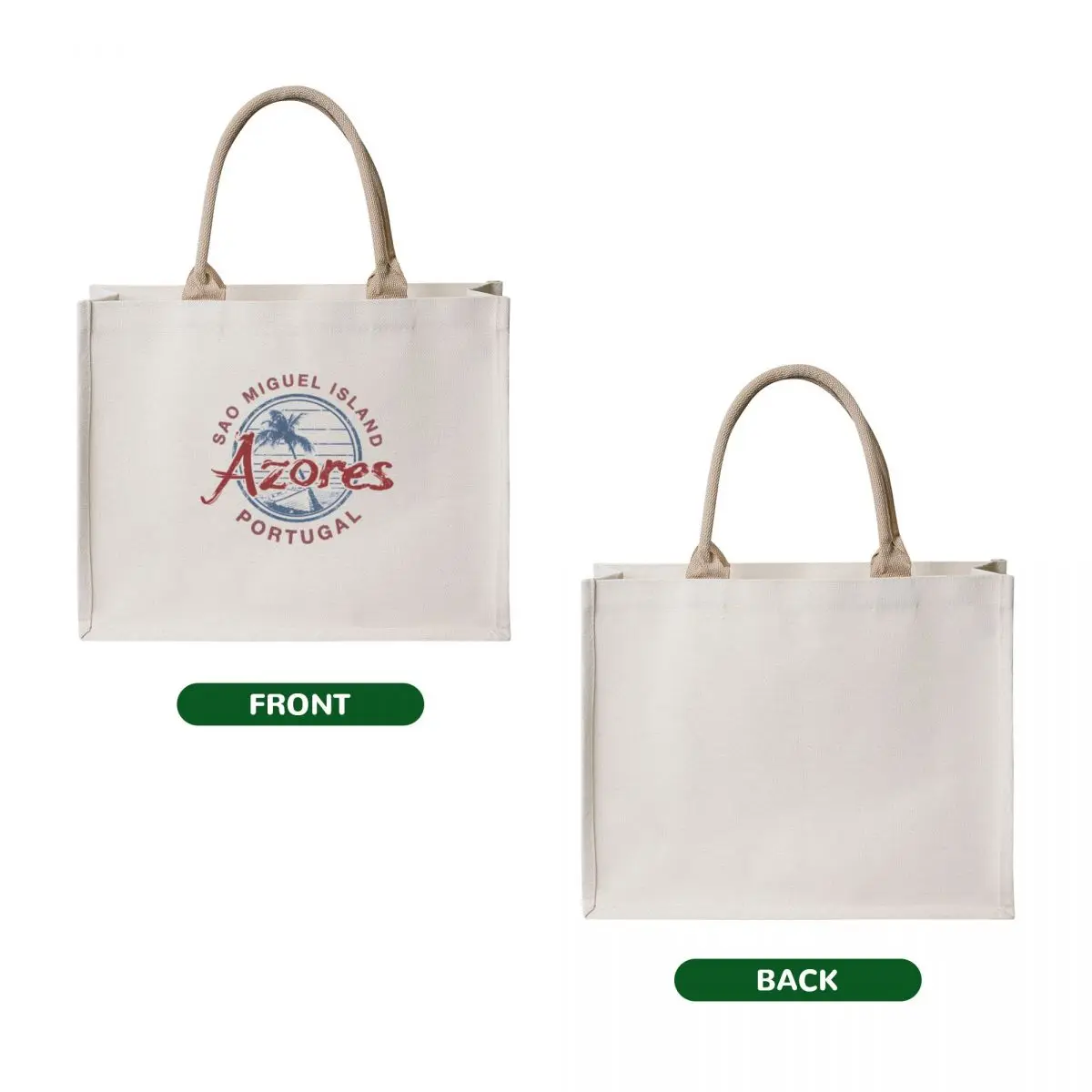 Azores Portugal Sao Miguel Island Tote Bag women bag the tote bag Eco custom bags