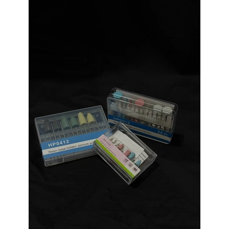 

Набор простых полировочных и шлифовальных насадок для зубных протезов из фарфора, резиновые шлифовальные головки, специальные инструменты для реставрации зубов