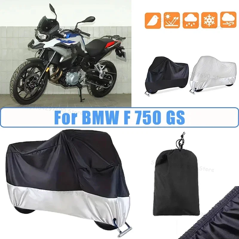 210D Oxford Motorcycle Cover Waterproof All Season UV Protection For BMW F 750 GS Anti-Tear Windproof Motorbike Cover