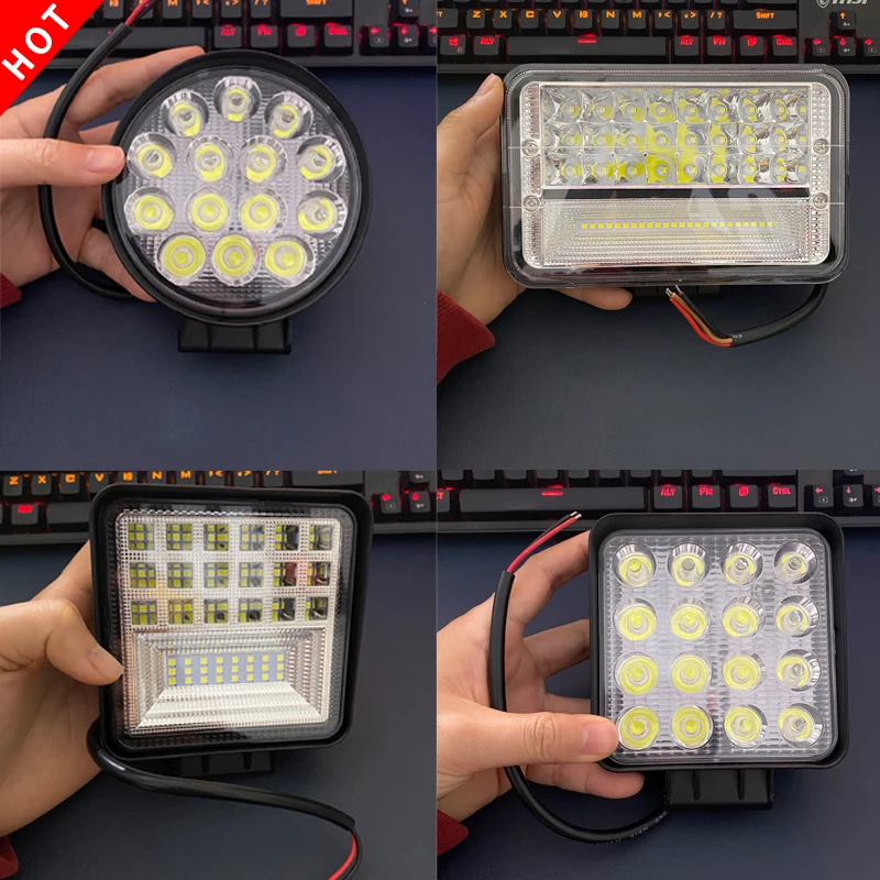 

Для экскаватора, светодиодный белый свет, 24 В, световая стрела экскаватора, рассеянный свет, рабочая фара для вилочного погрузчика 12 В, высокое качество