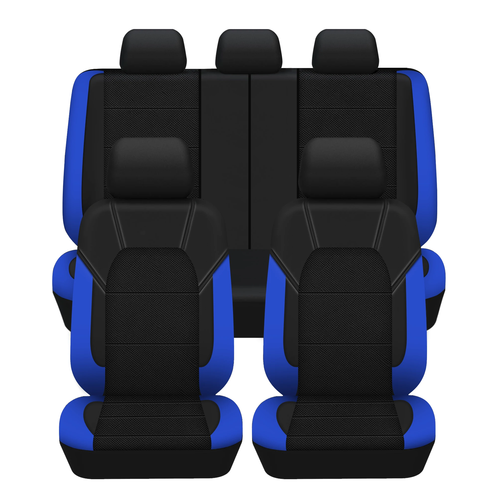 Full Car Seat Covers Polyester Breathable Fashionable Car Interior Decoration Universal Fit Car Seat Cushion Covers