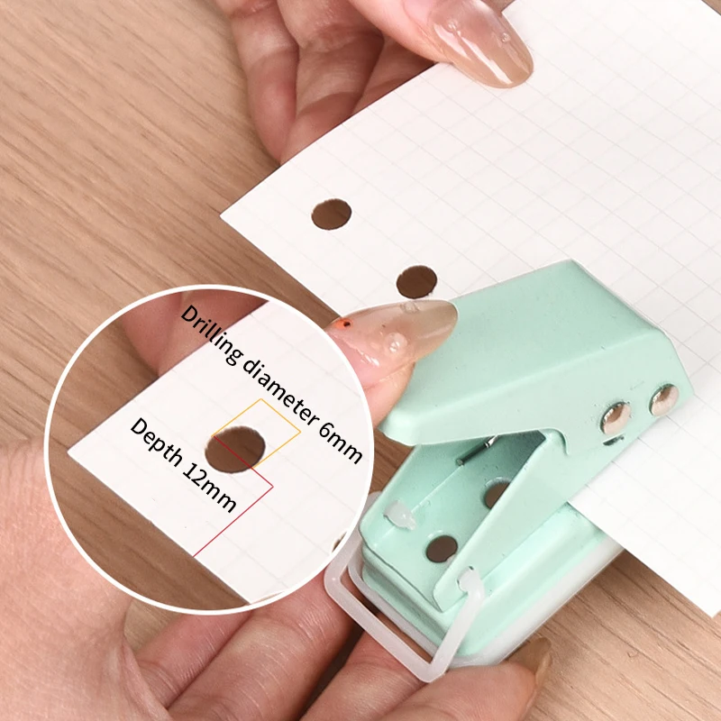 

Мини-дырокол: милый, красочный, портативный, для круглых отверстий, кавайный, для школы и офиса, канцелярские принадлежности