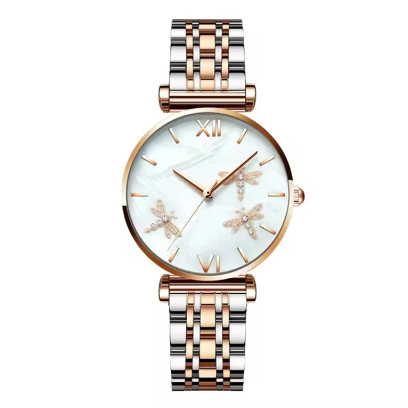 Fashion small analog Classic Ladies Watch wrist stainless steel mesh band watch women watches luxury