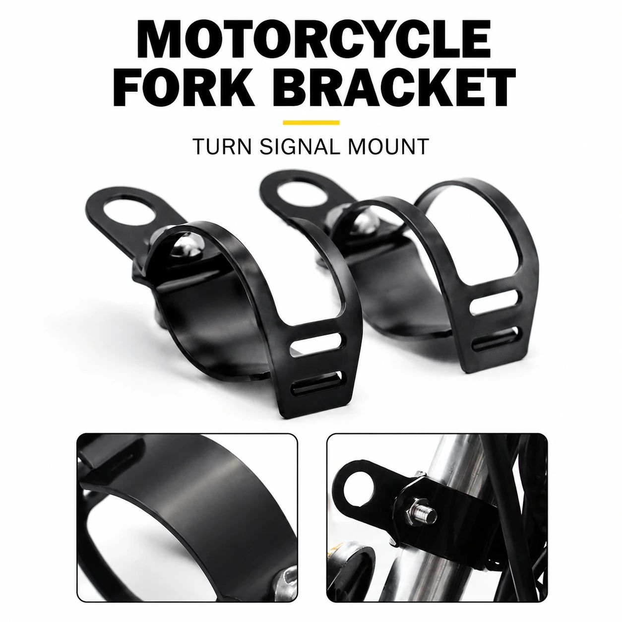 Outdoor Power Xtreme - Braket Lampu Sein Depan Motor Universal,