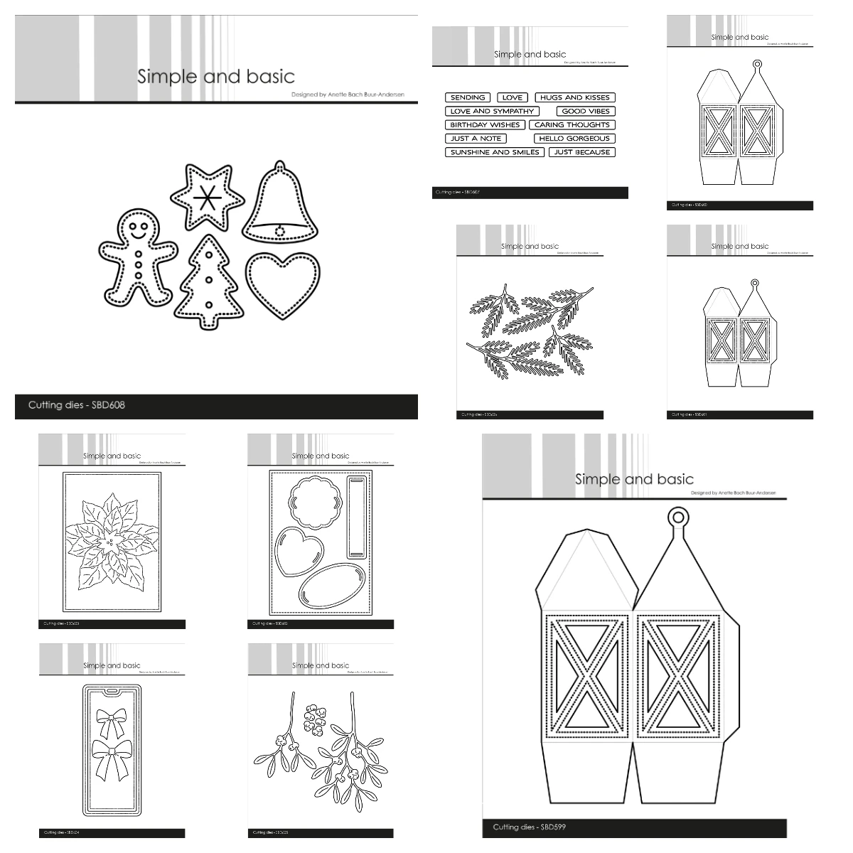 

Christmas Cookies Lantern Box Tags Frames Die DIY Christmas Decorations Metal Cutting Dies Craft Stencils Templates Scrapbooking