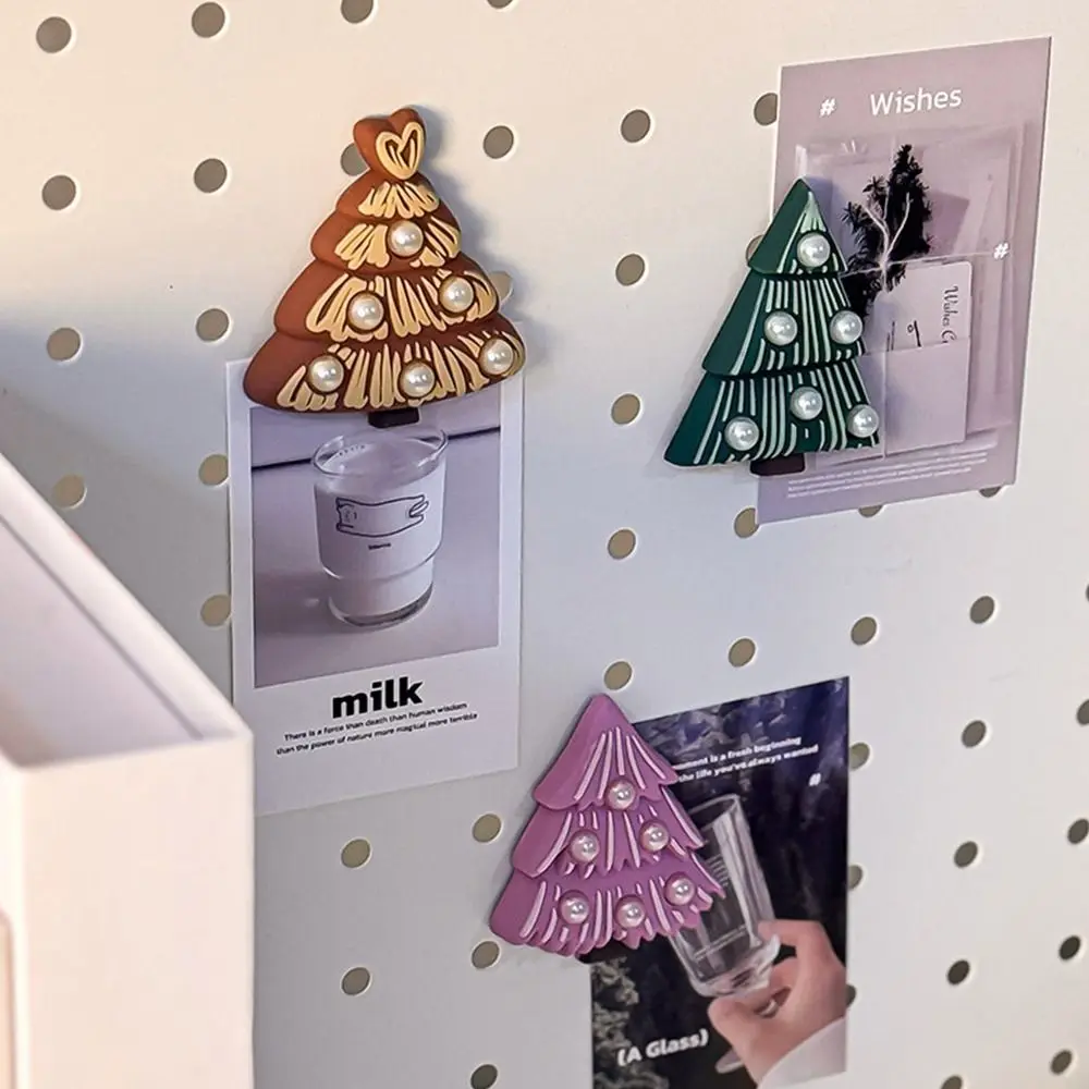 Creative Simulated Christmas Tree Fridge Magnets 3D Soft Rubber Magnetic Sticker Fridge Decor Kitchen Refrigerator Locker