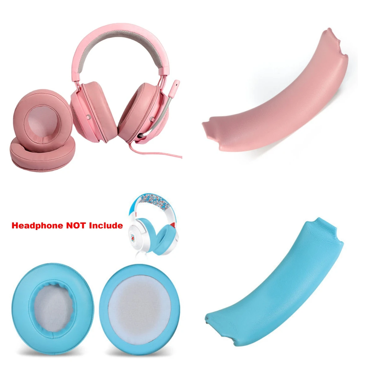 

Replacement Ear pads for Razer kraken Standard Edition X V3X Ear Pads Headphone Protein skin sponge Earpads Cover Repair Parts