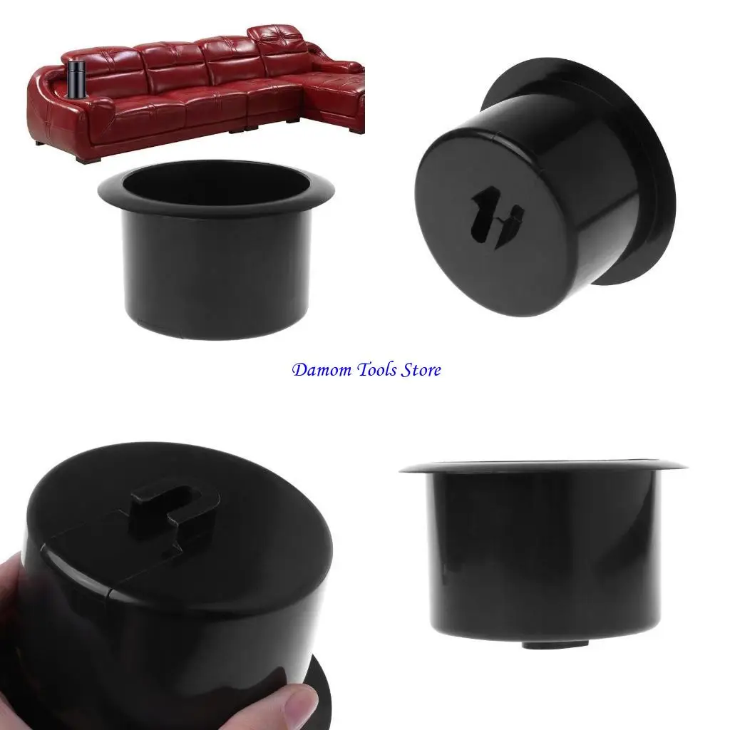 57BE Plastic Black Insert Cup Holder Drink Bottle Placing Rack For Car Marine Boat RV