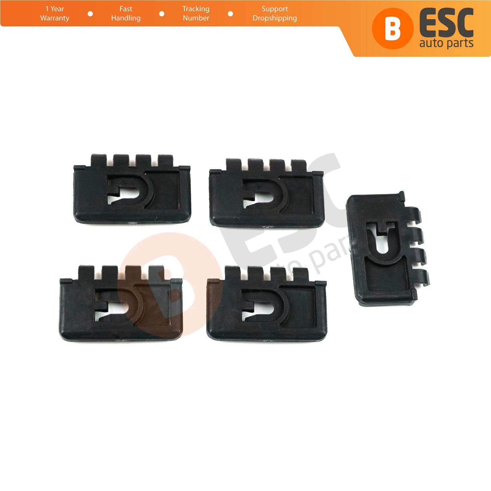 ESC Auto Parts ECF5068 5 Pcs Bus Body Moulding Window Edge Clamp Trim SMALL Clips 0079884478 for Mercedes Travego Bus