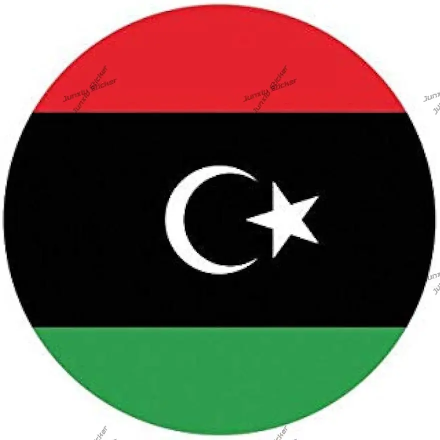 

Libya Sticker Graphics Round Libyan Flag Sticker Decal Vinyl Libya LBY LY Car Bumper Locker Laptop Window Sticks To Any Surface