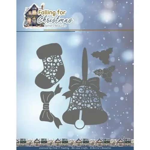 

New Merry Christmas Gold Baubles Star Frame Berries bell stocking Metal Cutting Dies for DIY Making Card Scrapbook Embossed