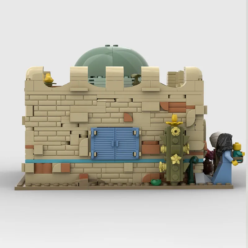 2025 New Moc Building Block Model Architecture Arab House Modular Building Block Gift Children's Toy DIY Assembly Set