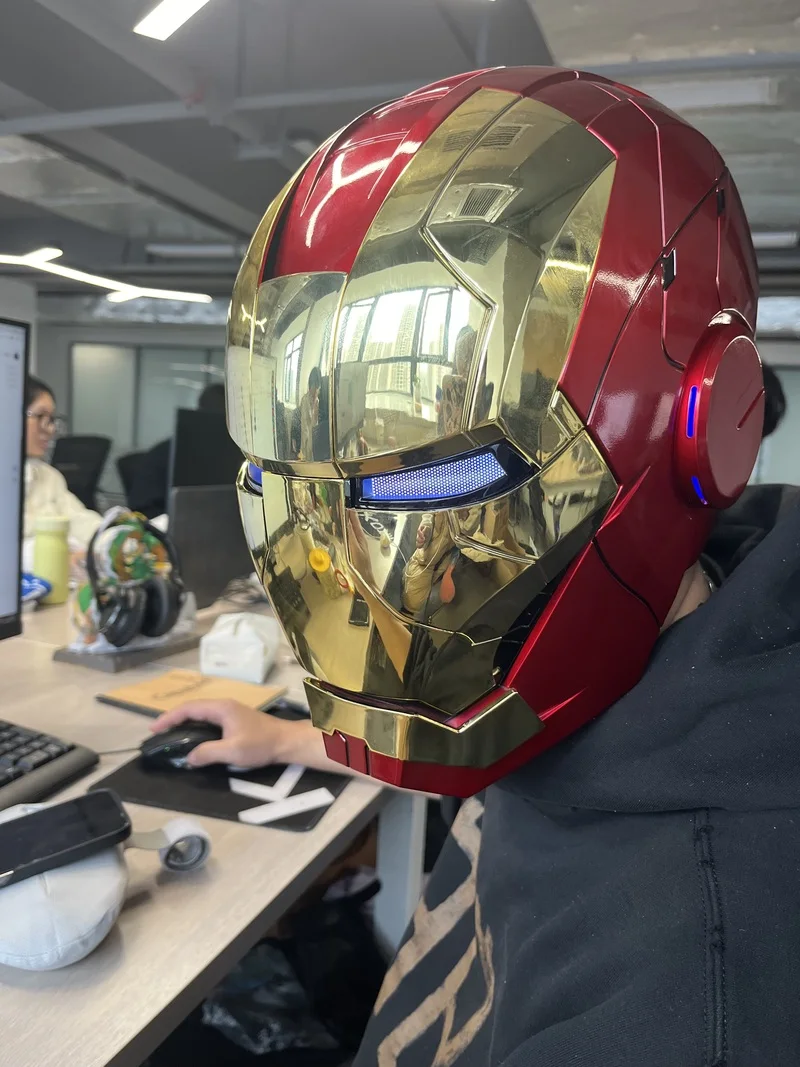 

Mechahead Authentic Iron Man MK50 Helmet Wearable Voice Control Transforming Marvel Official License Collectible Toy Figure