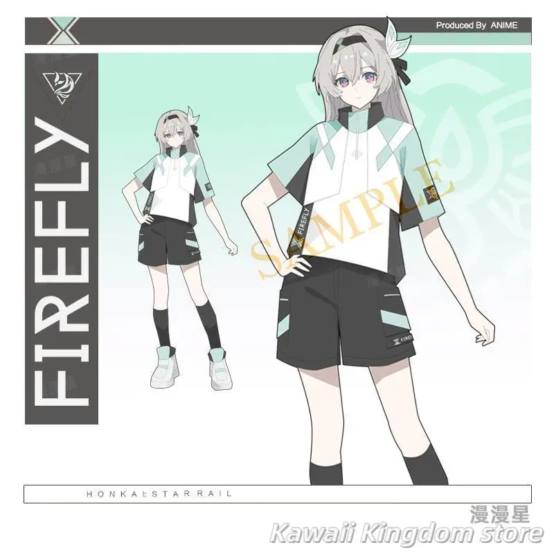 

Honkai Star Rail Firefly Anime Coat shorts JK Short Skirt Clothing Costume Mascot Student Accessory Fans Gift